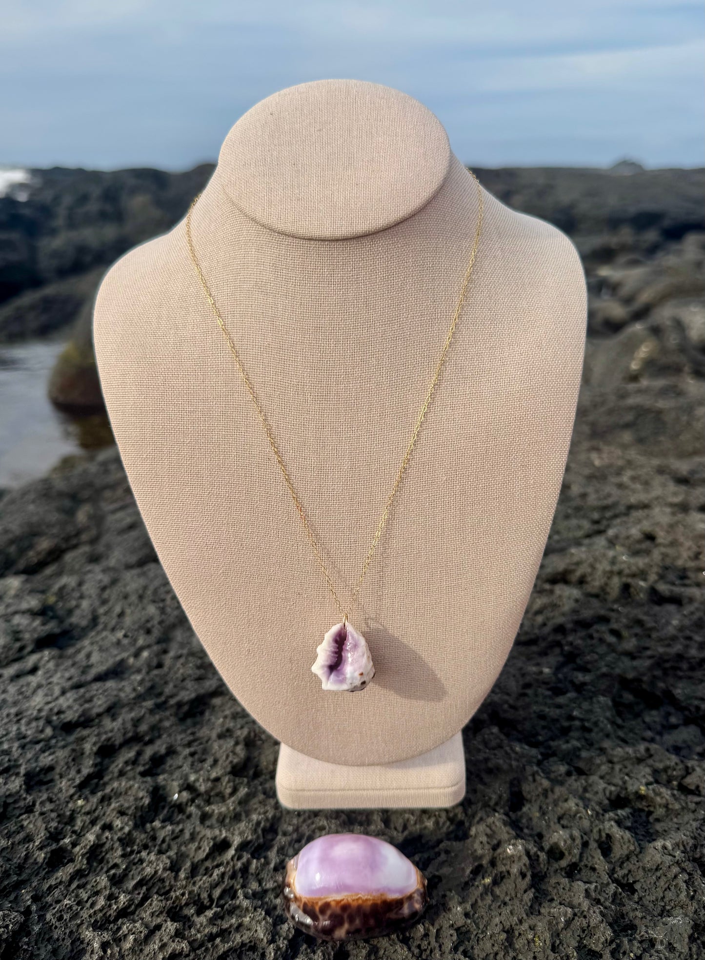 Mulberry Drupe Shell Necklace