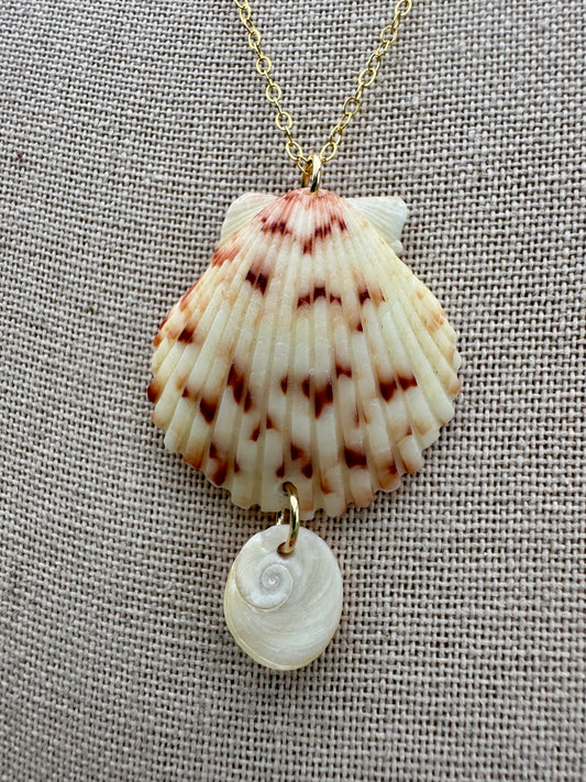 Scallop Drop Necklace