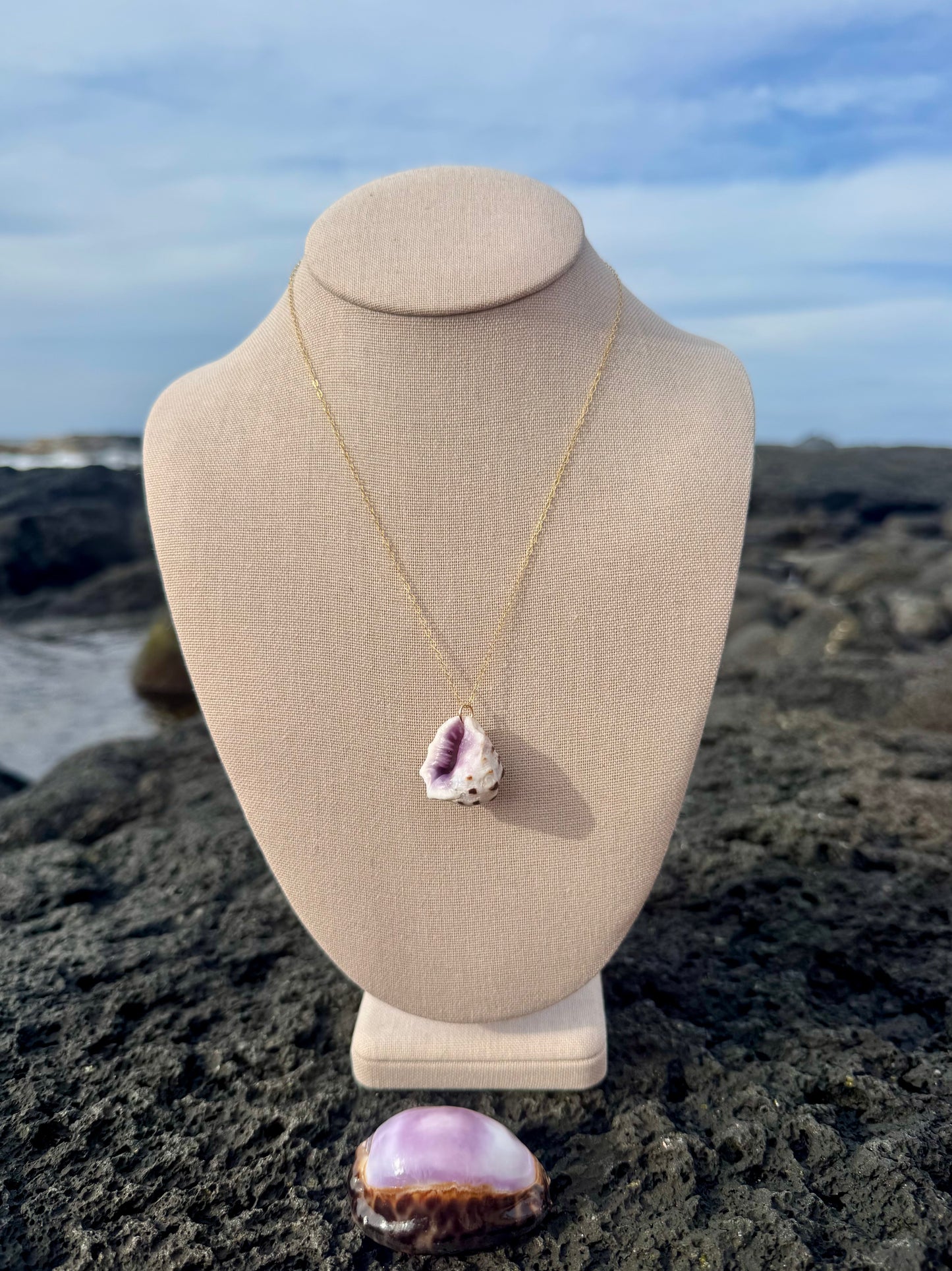 Mulberry Drupe Shell Necklace