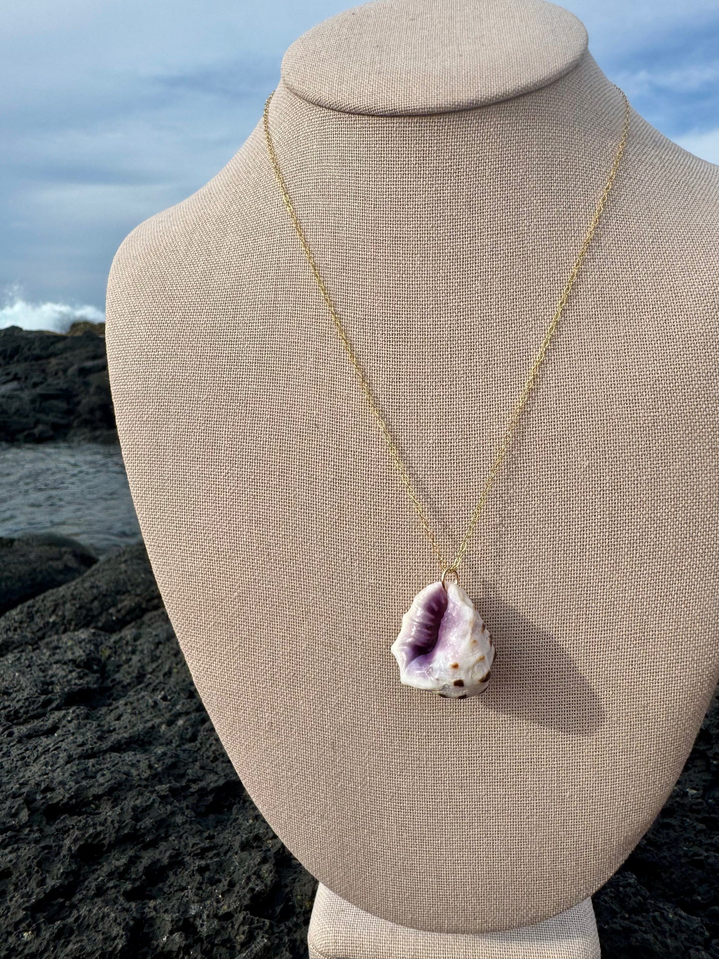 Mulberry Drupe Shell Necklace