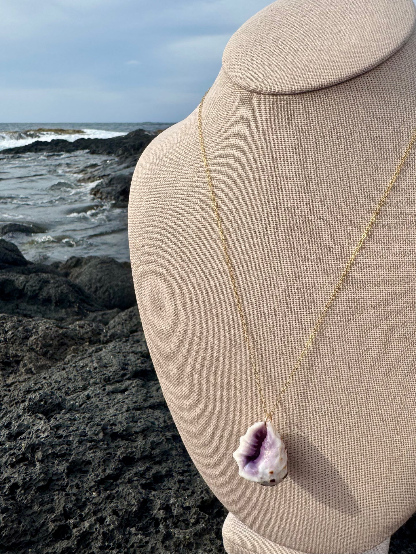 Mulberry Drupe Shell Necklace