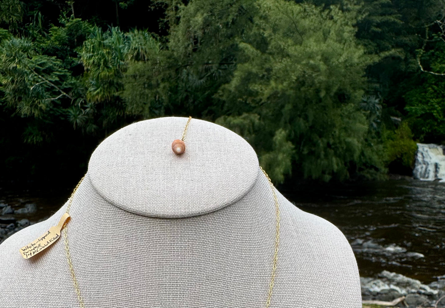 White-Lipped Drupe Shell Necklace